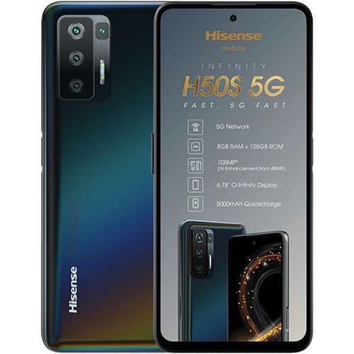 HISENSE MOBILE PHONE 5G,6.78 O-INFINITY DISPLAY OCTA CORE8+ 128GB FRONT 16M (H50S)