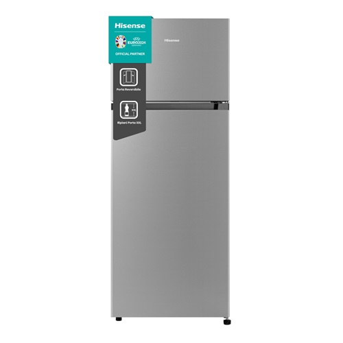 HISENSE REFRIGERATOR 206L, TOP FREEZER COMBI, SILVER, DEFROST, EURO E (MTM55205SE)