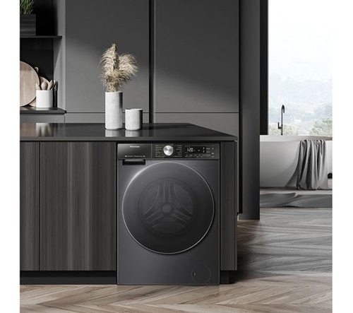 HISENSE 12KG FRONT LOADER WASHING MACHINE, PREMIUM BLACK, INVERTER