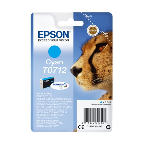 EPSON T0712 ORIGINAL INK CARTRIDGE CYAN